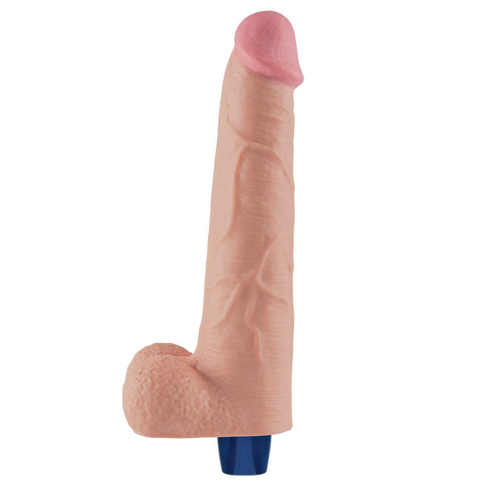 Dildo vibrante ricaricabile REAL SOFTEE da 10,5" (color carne)_B15O50_4