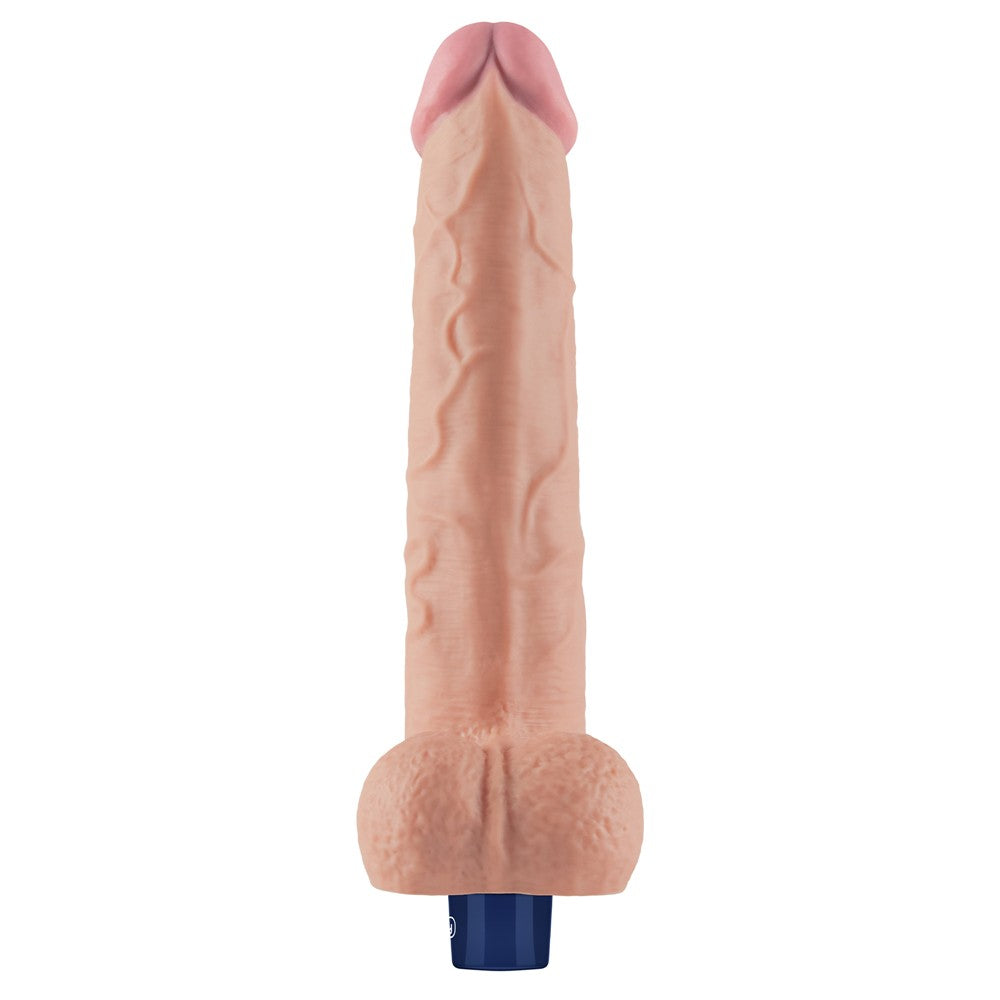 Dildo vibrante ricaricabile REAL SOFTEE da 10,5" (color carne)_B15O50_4