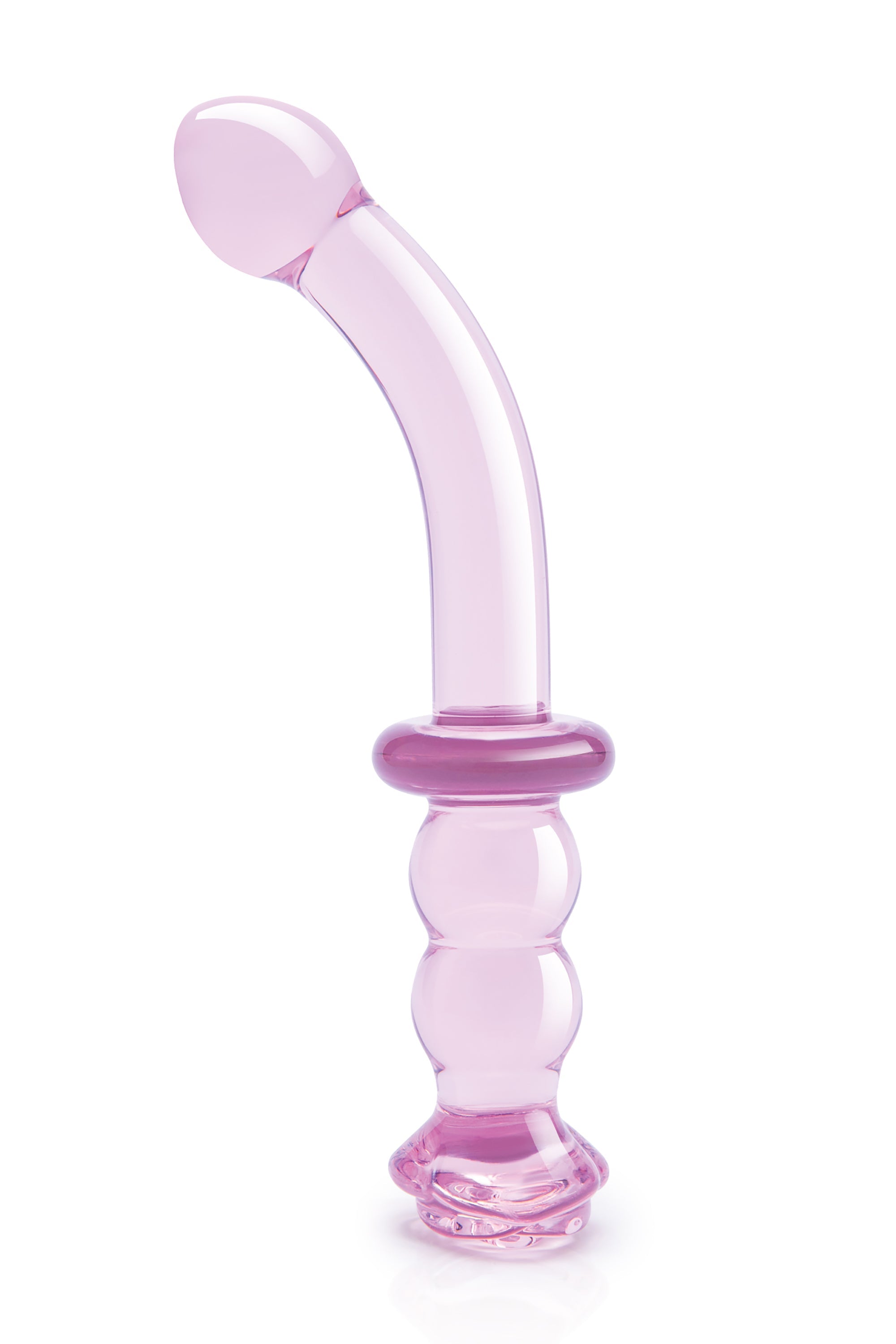 DILDO G-SPOT IN VETRO ROSA GLASS