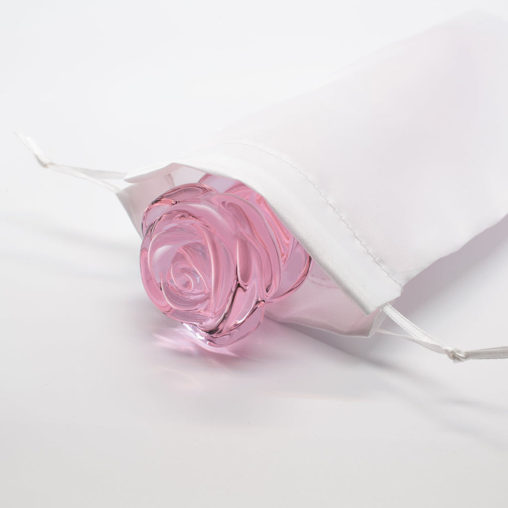 DILDO G-SPOT IN VETRO ROSA GLASS
