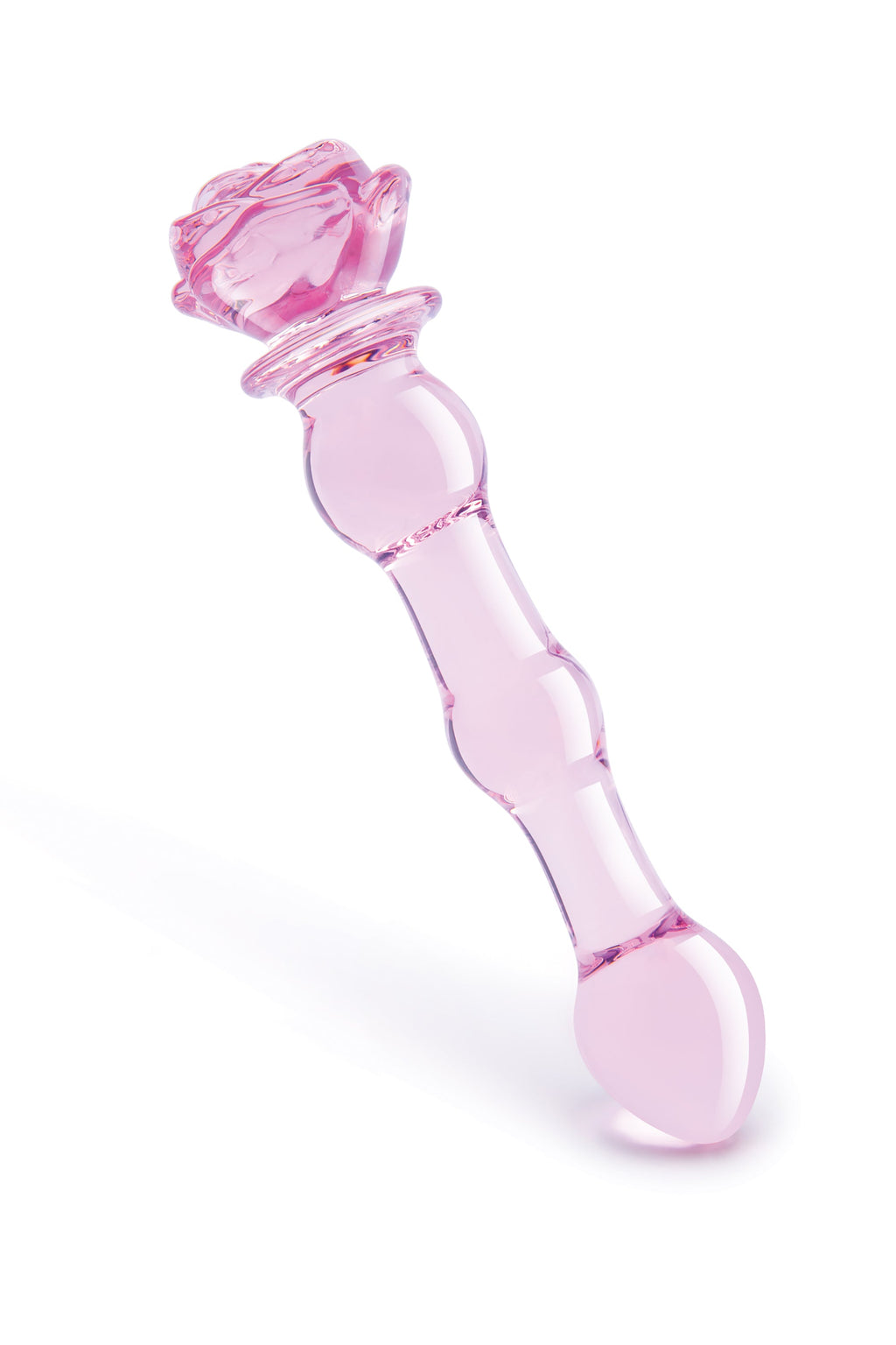 DILDO CON PERLINE IN VETRO Smaltato ROSA