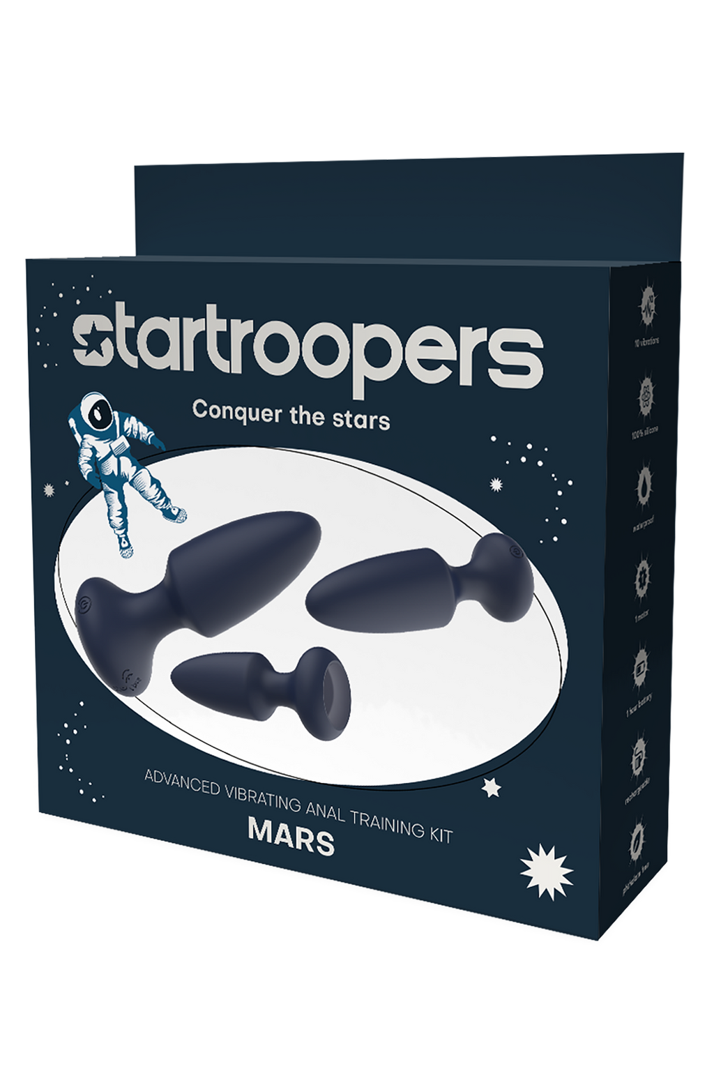 KIT DI ALLENAMENTO ANALE VIBRANTE AVANZATO STARTROOPERS MARS