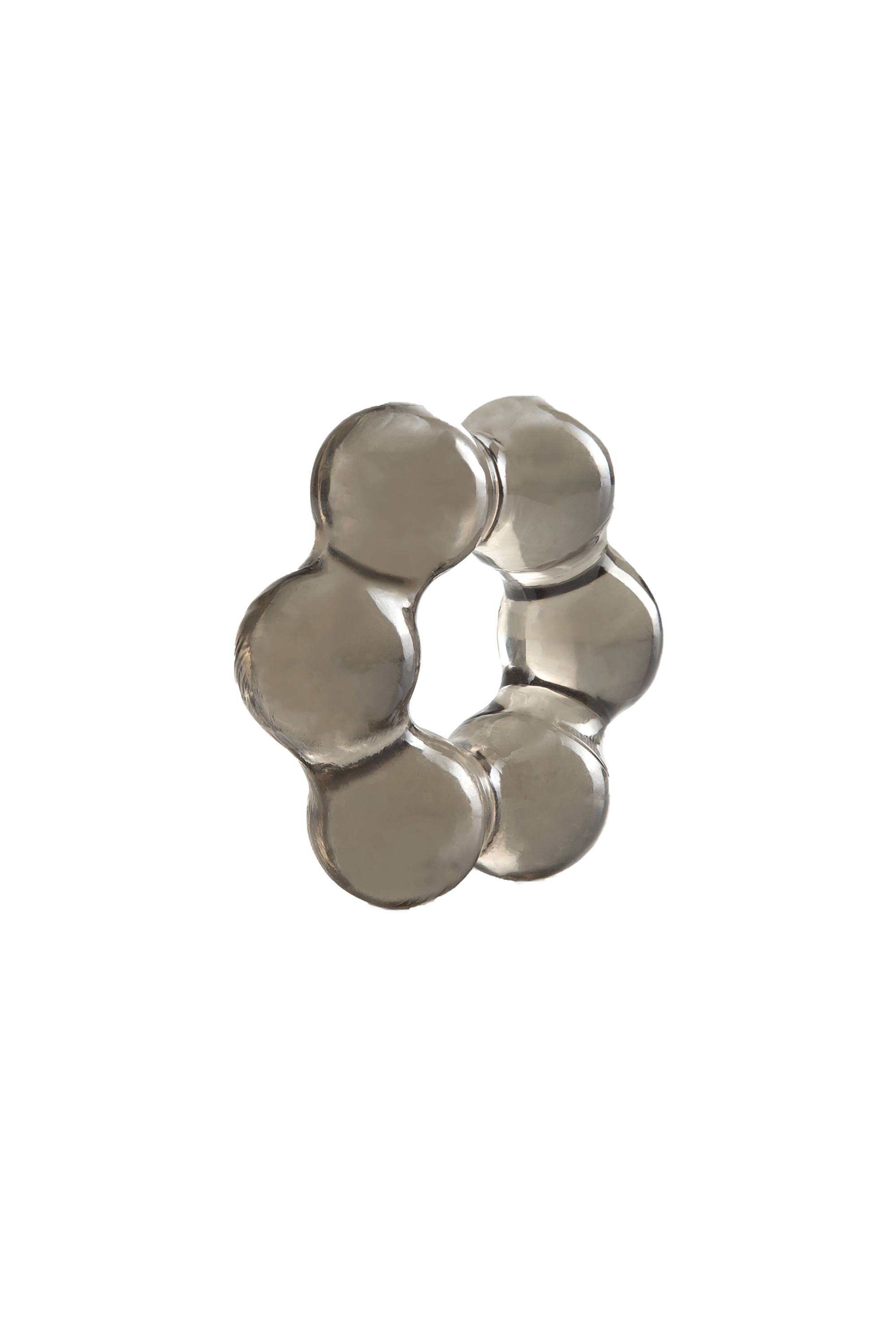 ANELLO PER IL PENE CON PERLINE SPESSE STAY HARD NERO