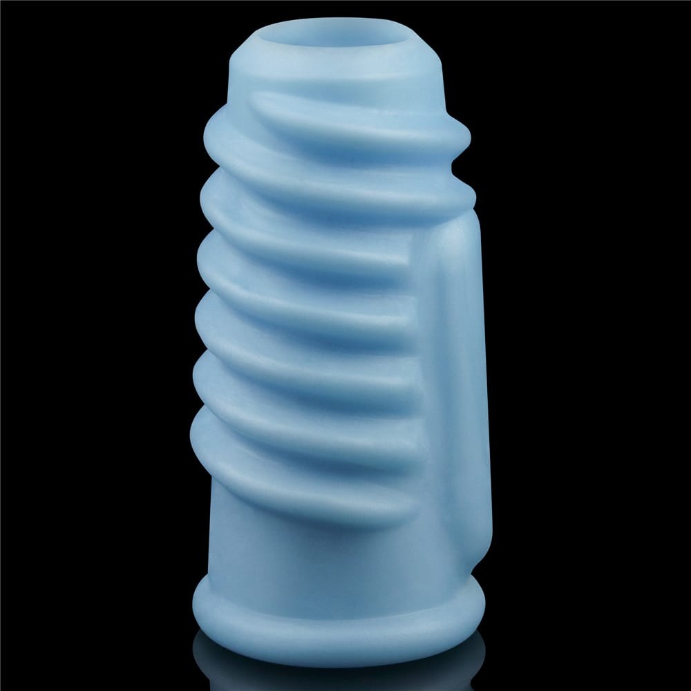 Anello vibrante a spirale blu