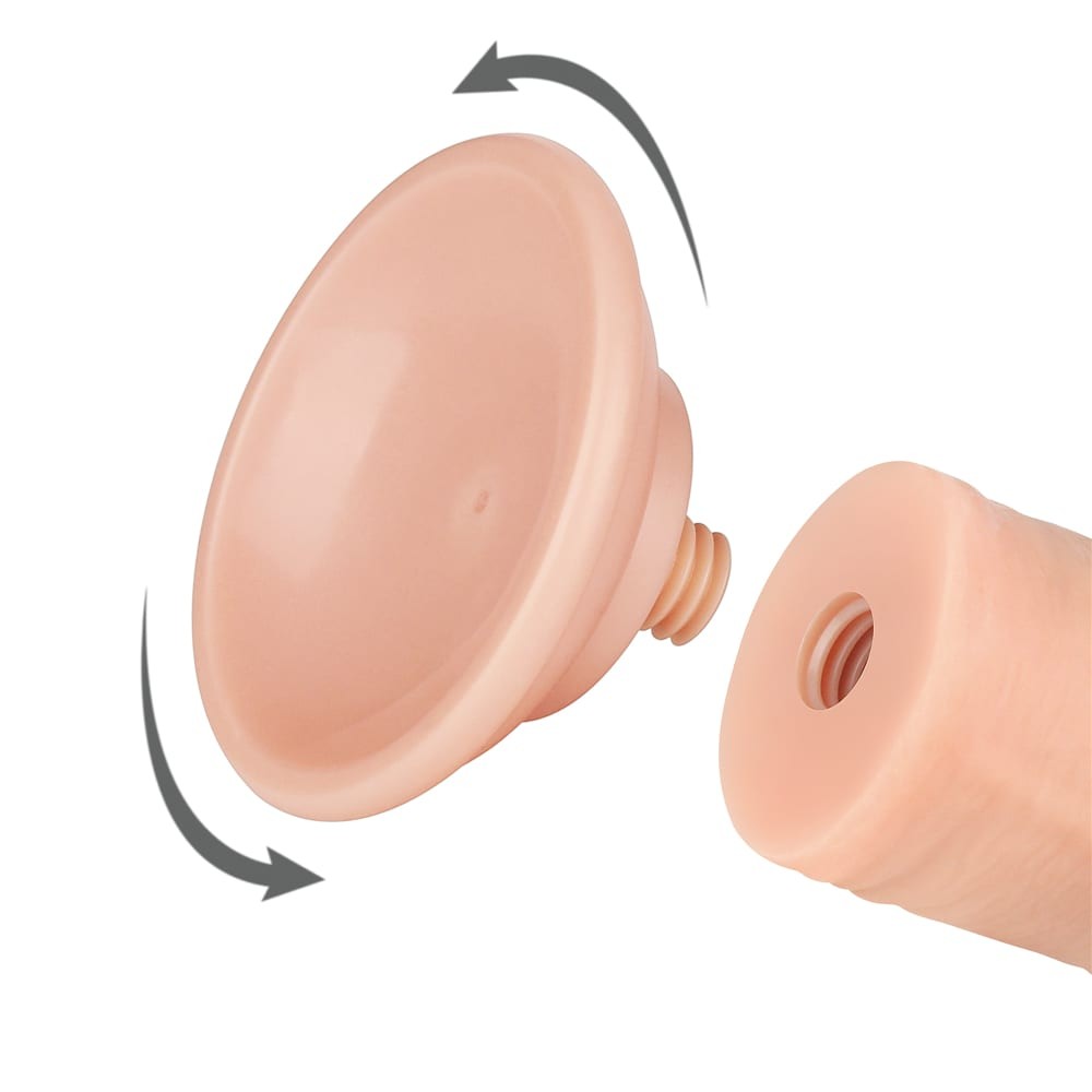 Dildo a doppio strato con pelle scorrevole da 8'' Flesh II