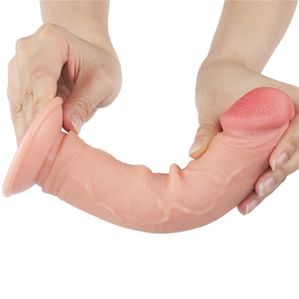 Dildo a doppio strato con pelle scorrevole da 8'' Flesh II