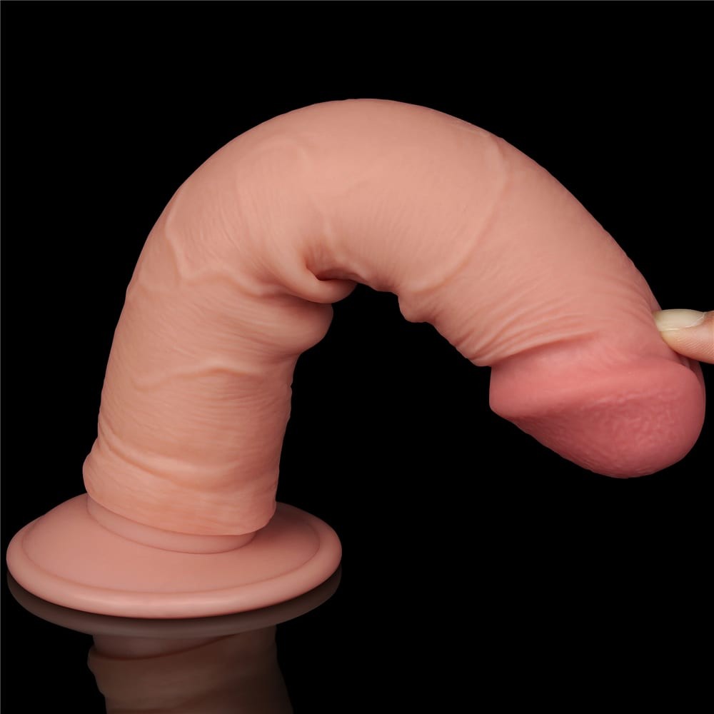 Dildo a doppio strato con pelle scorrevole da 8'' Flesh II