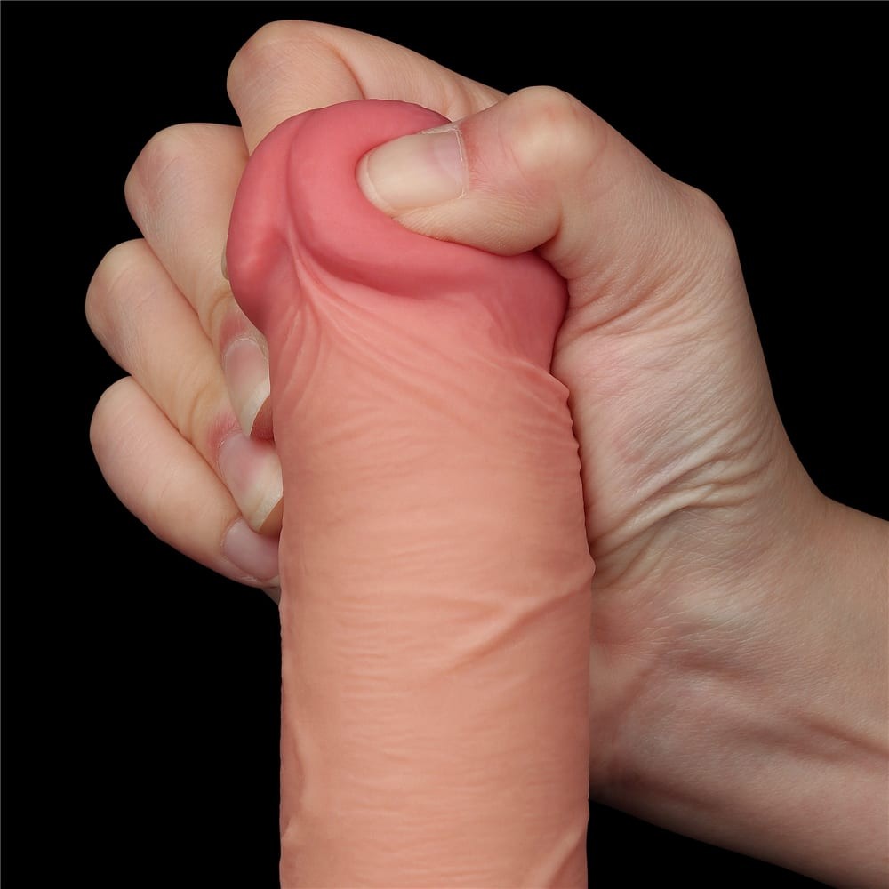 Dildo a doppio strato con pelle scorrevole da 8'' Flesh II