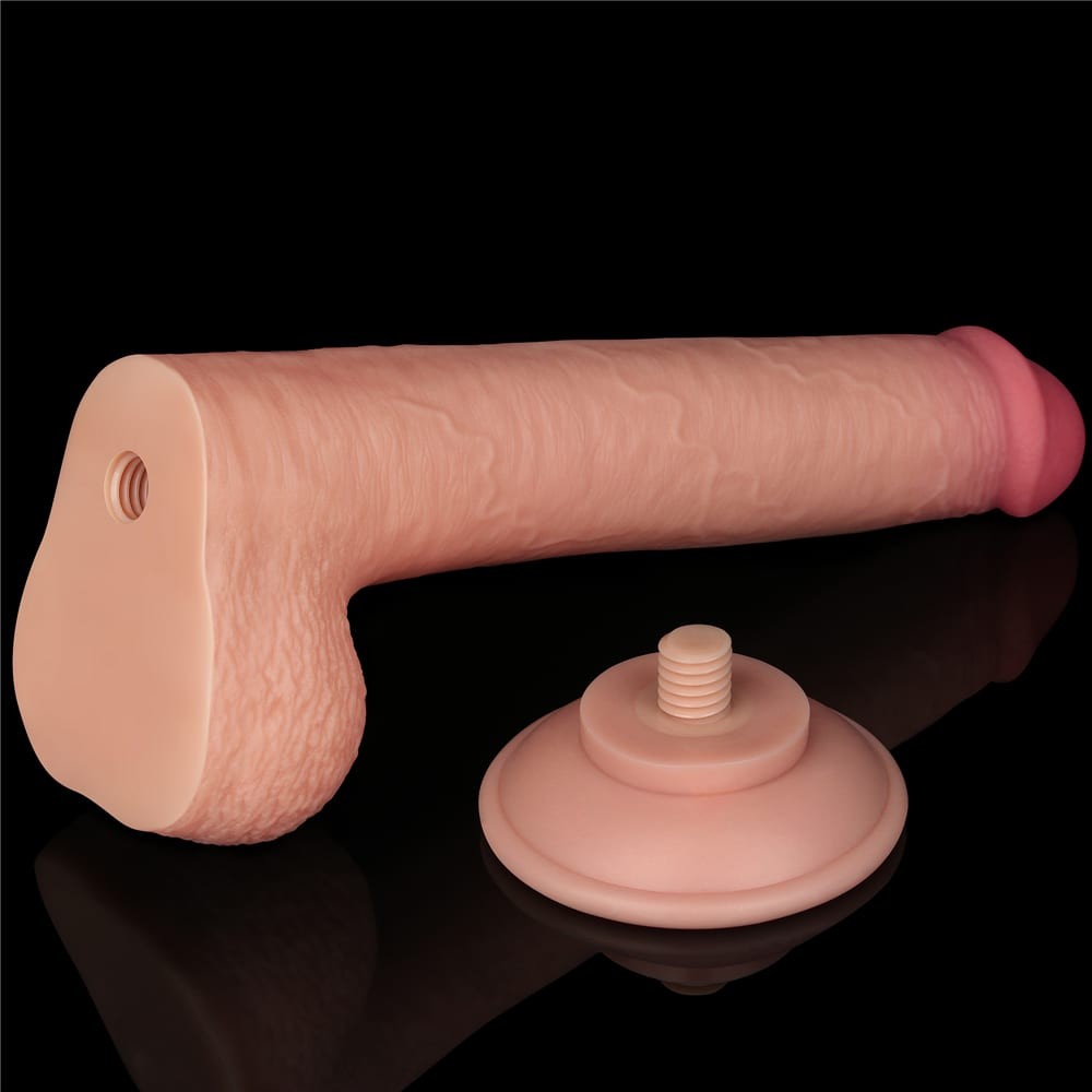 Dildo a doppio strato con pelle scorrevole da 9'' Flesh_B15O50_3