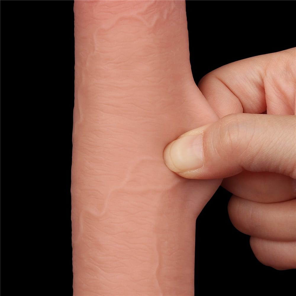 Dildo a doppio strato con pelle scorrevole da 9'' Flesh_B15O50_3