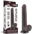 Dildo doppio strato scorrevole da 9'' nero_B15O50_3