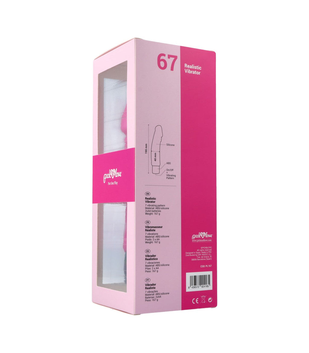 Nº 67 VIBRATORE REALISTICO ROSA