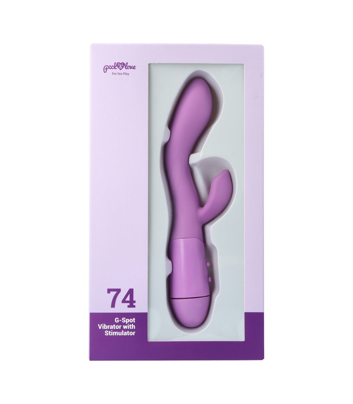 Nº 74 VIBRATORE PUNTO G CON STIMOLATORE VIOLA