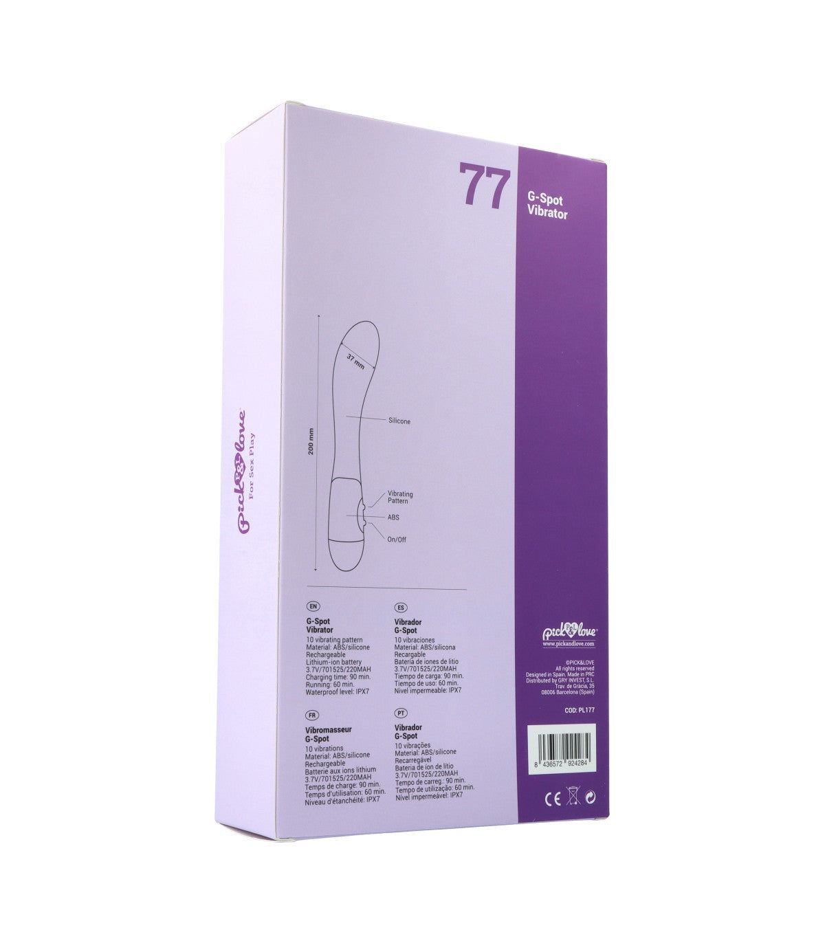 Nº 77 VIBRATORE PUNTO G VIOLA