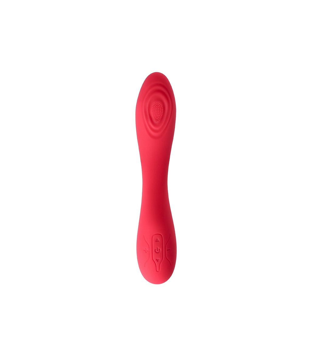 VIBRATORE RICARICABILE ROSA V8 A TAPPING