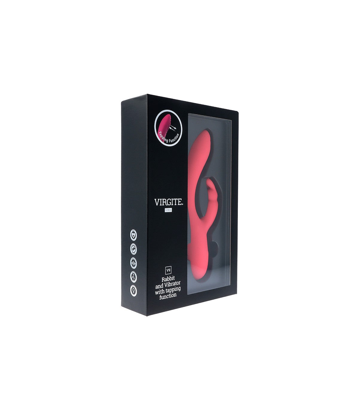 VIBRATORE RICARICABILE ROSA V9 A TAPPING