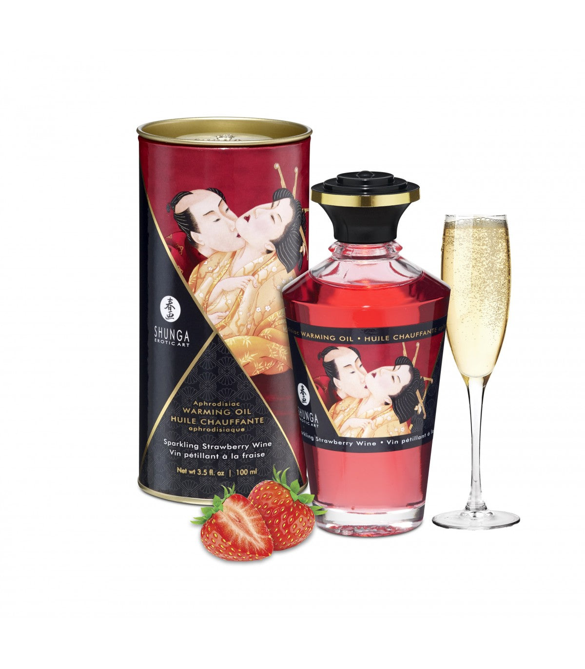 SHUNGA OLIO AFRODISCUSSIONE FRAGOLA/CAVA 100ML