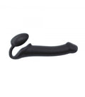 IMBRACATURA DILDO STRAP-ON FLESSIBILE MORBIDO SILICONE NERO L