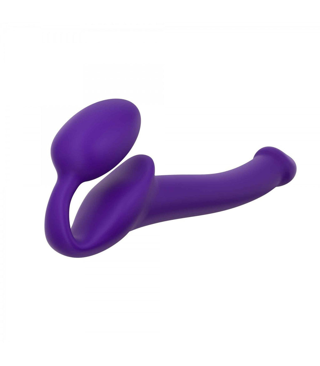 IMBRACATURA DILDO STRAP-ON FLESSIBILE MORBIDO SILICONE VIOLA S