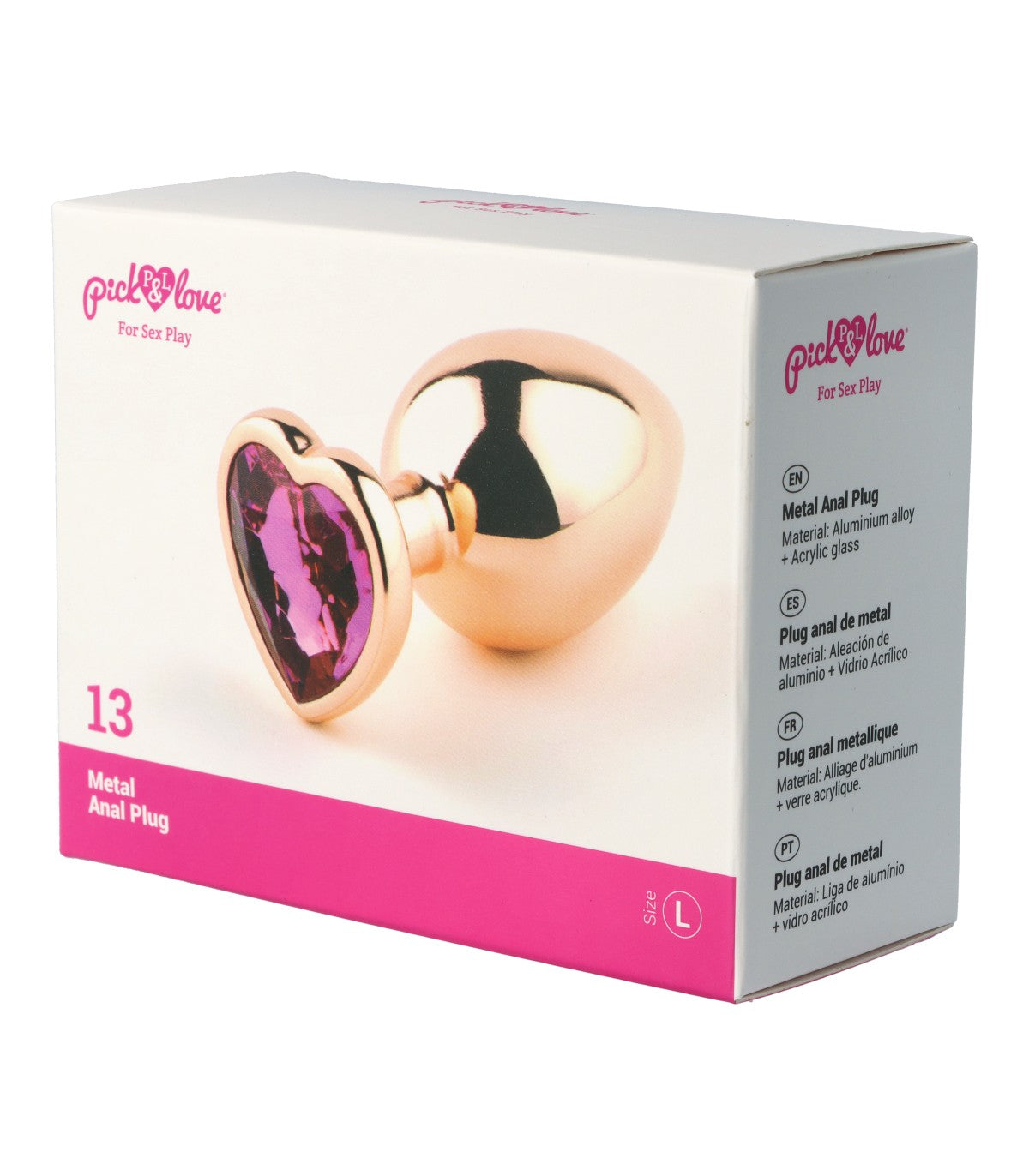 N. 13 PLUG ANALE IN METALLO TAGLIA L