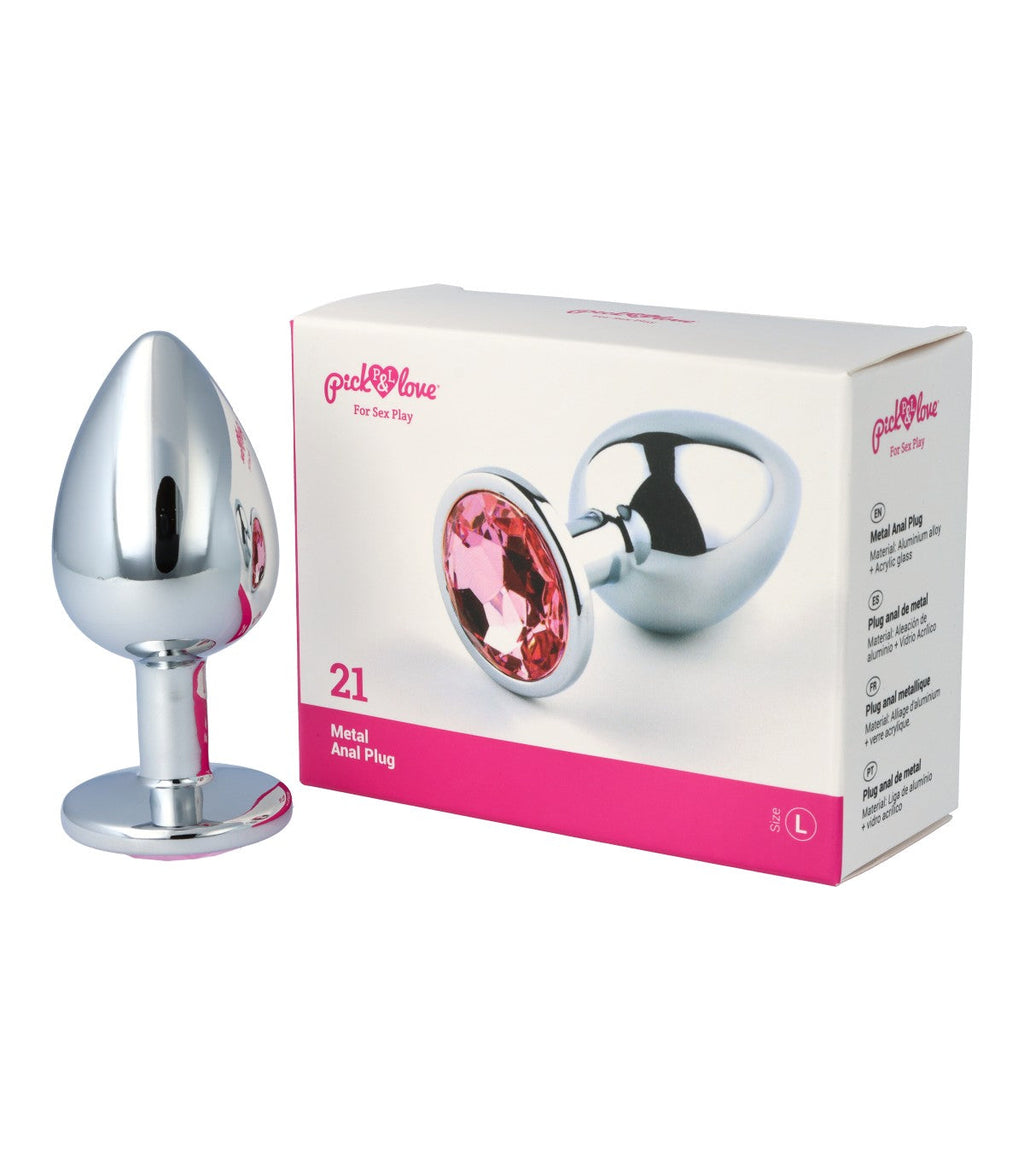 Plug anale in metallo n. 21 taglia L