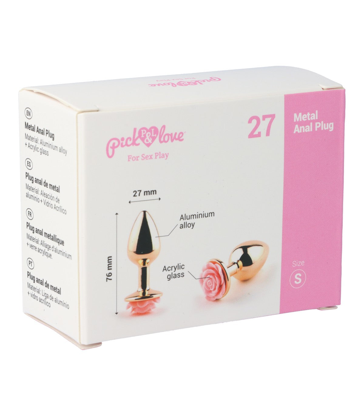 N. 27 PLUG ANALE IN METALLO TAGLIA S
