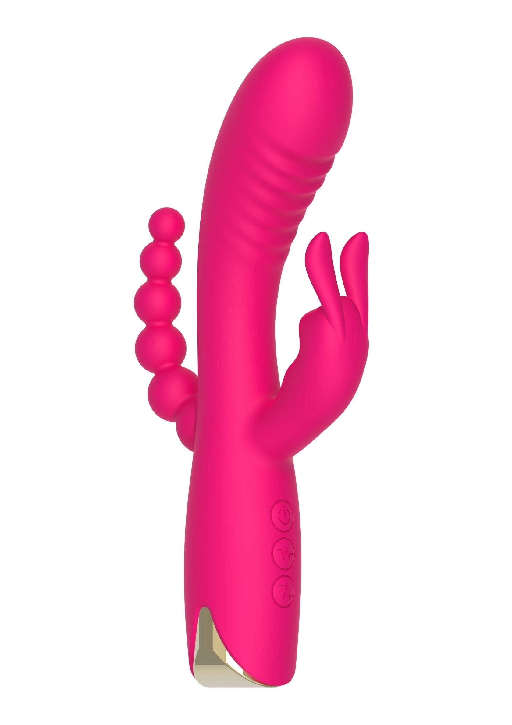 Vibratore triplo Afrodite rosa