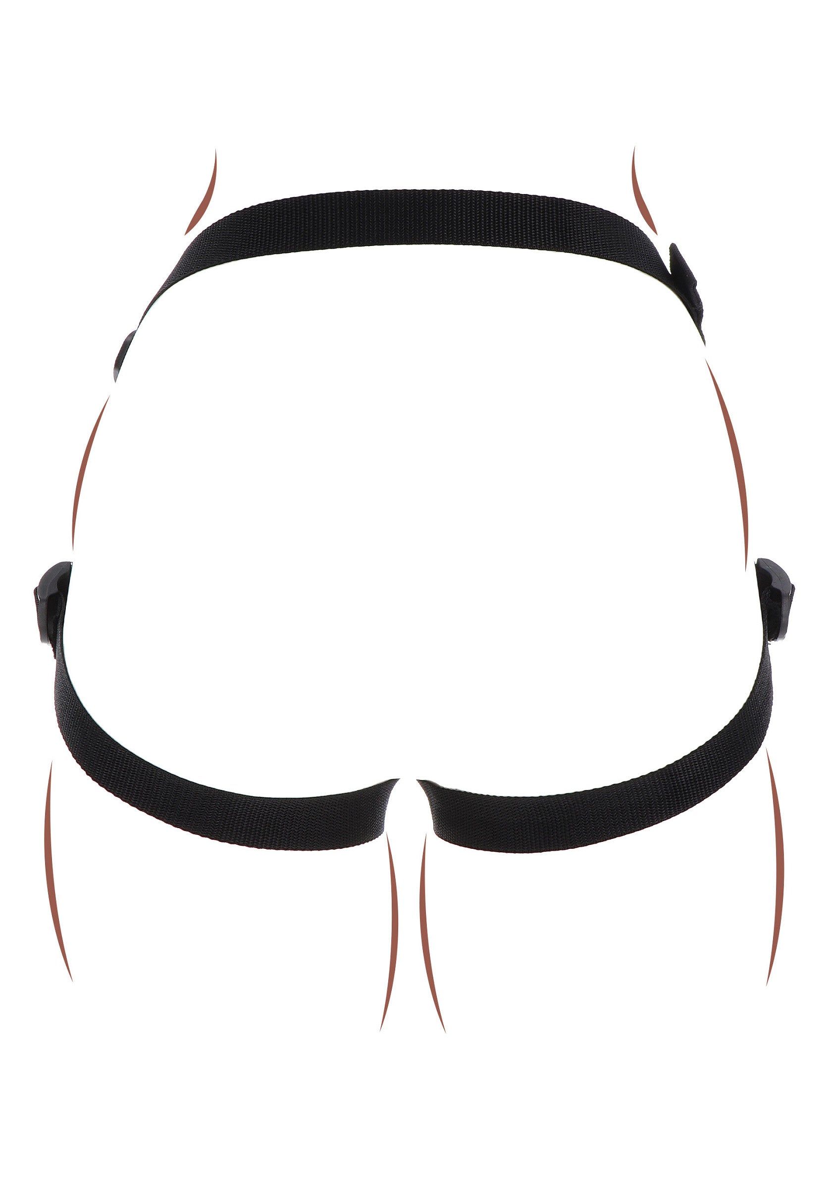 Imbracatura Strap-On Pleasure Hole nera