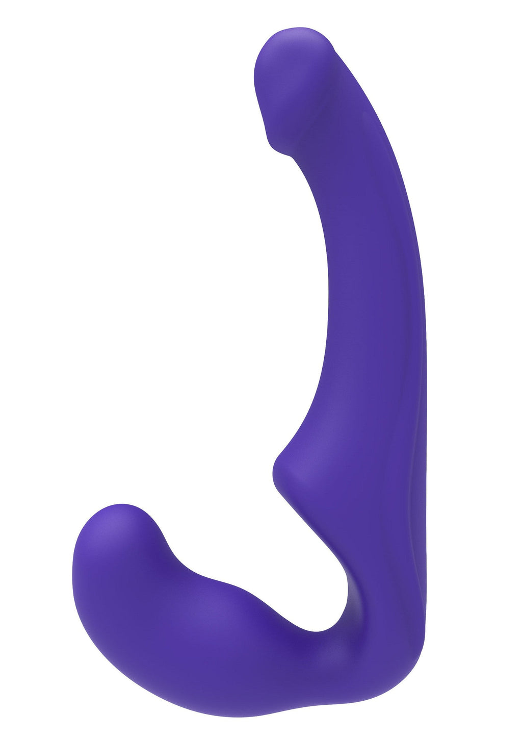 Strap-on senza spalline in silicone 23 cm viola