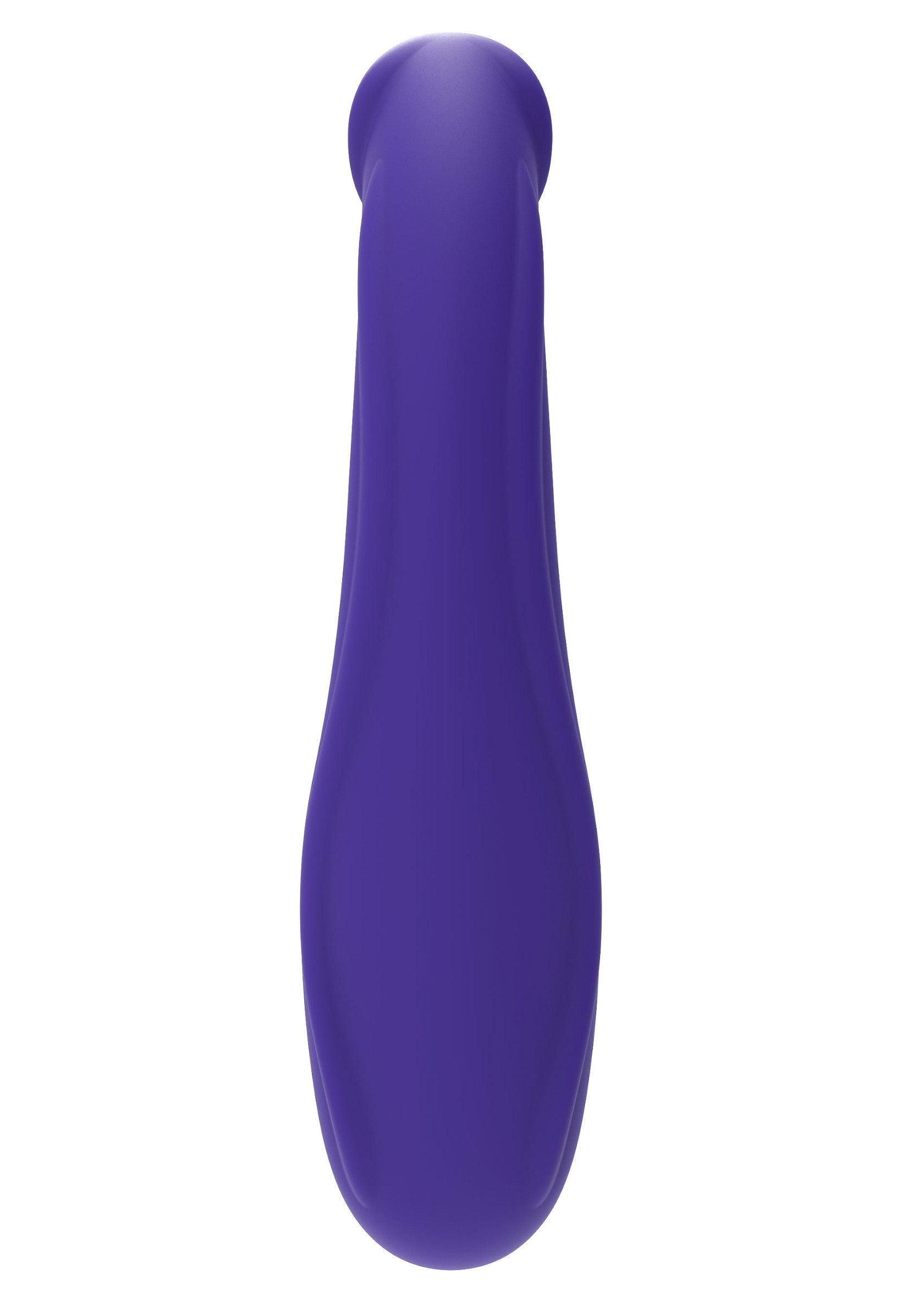 Strap-on senza spalline in silicone 23 cm viola