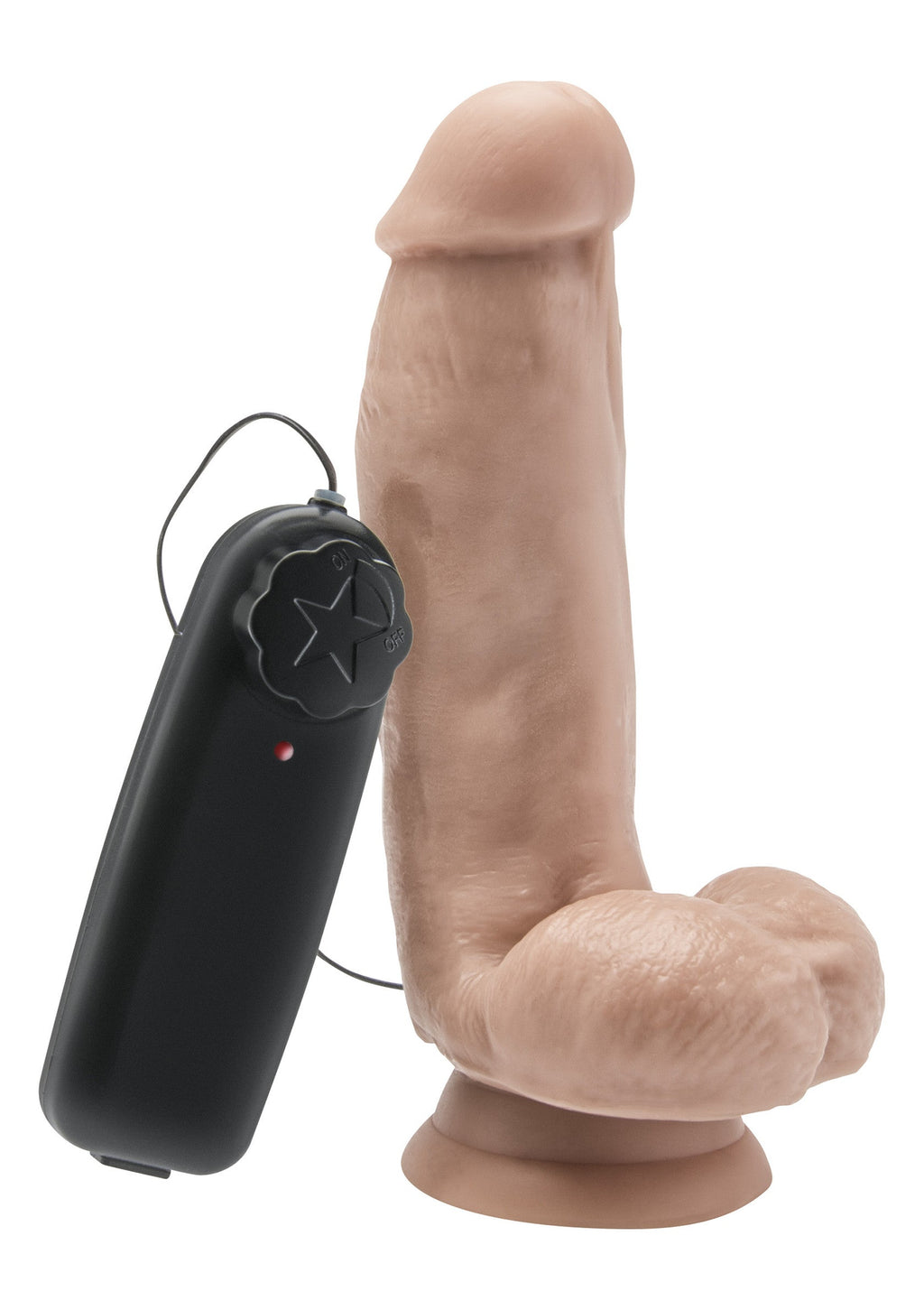 Dildo vibrante in PVC 15 cm pelle