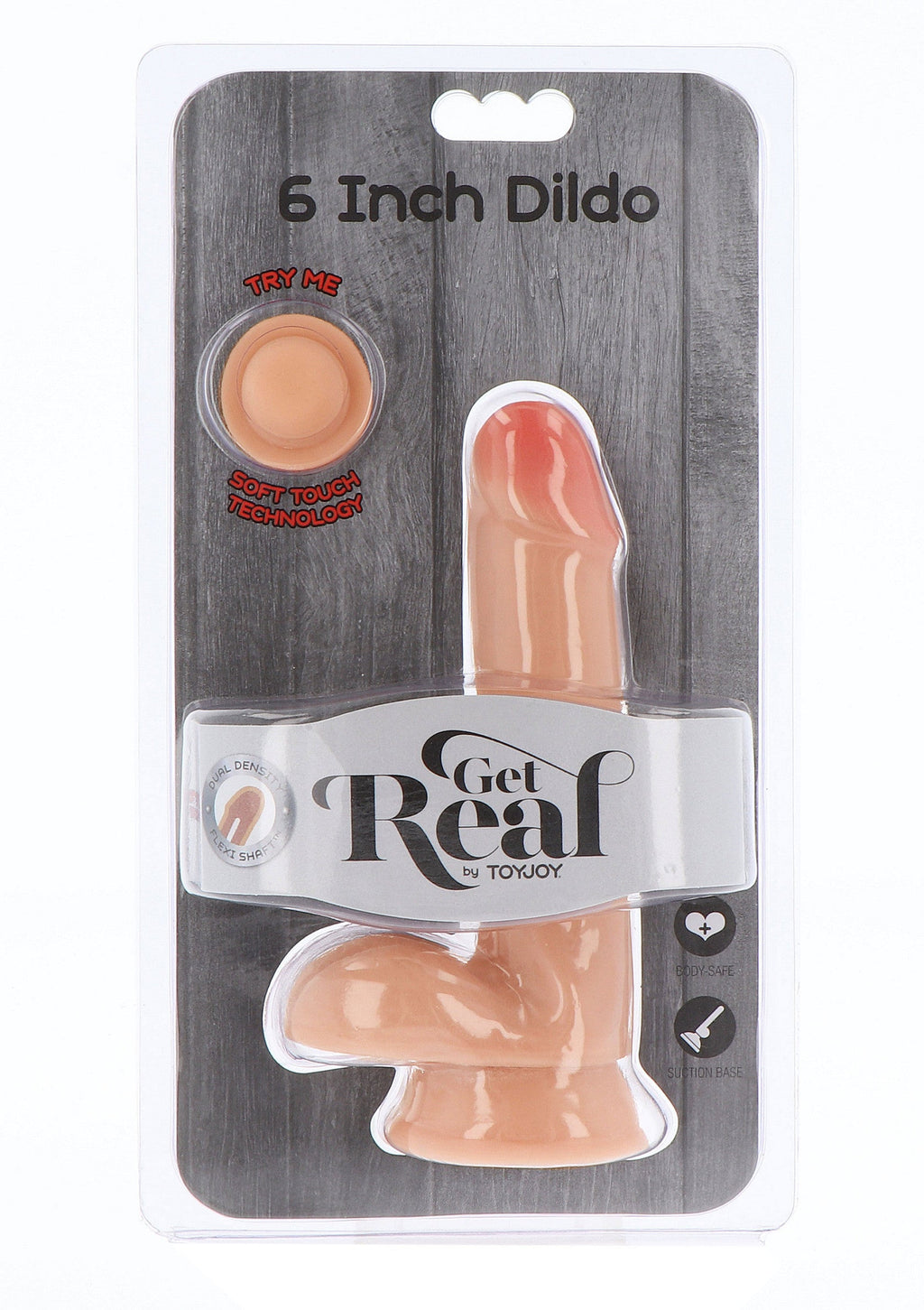 Dildo a doppia densità TPE 17 cm pelle