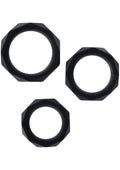 Set di anelli C Power Halo neri