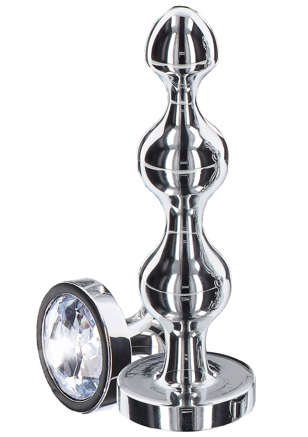 Perline diamantate a forma di stella grandi in argento