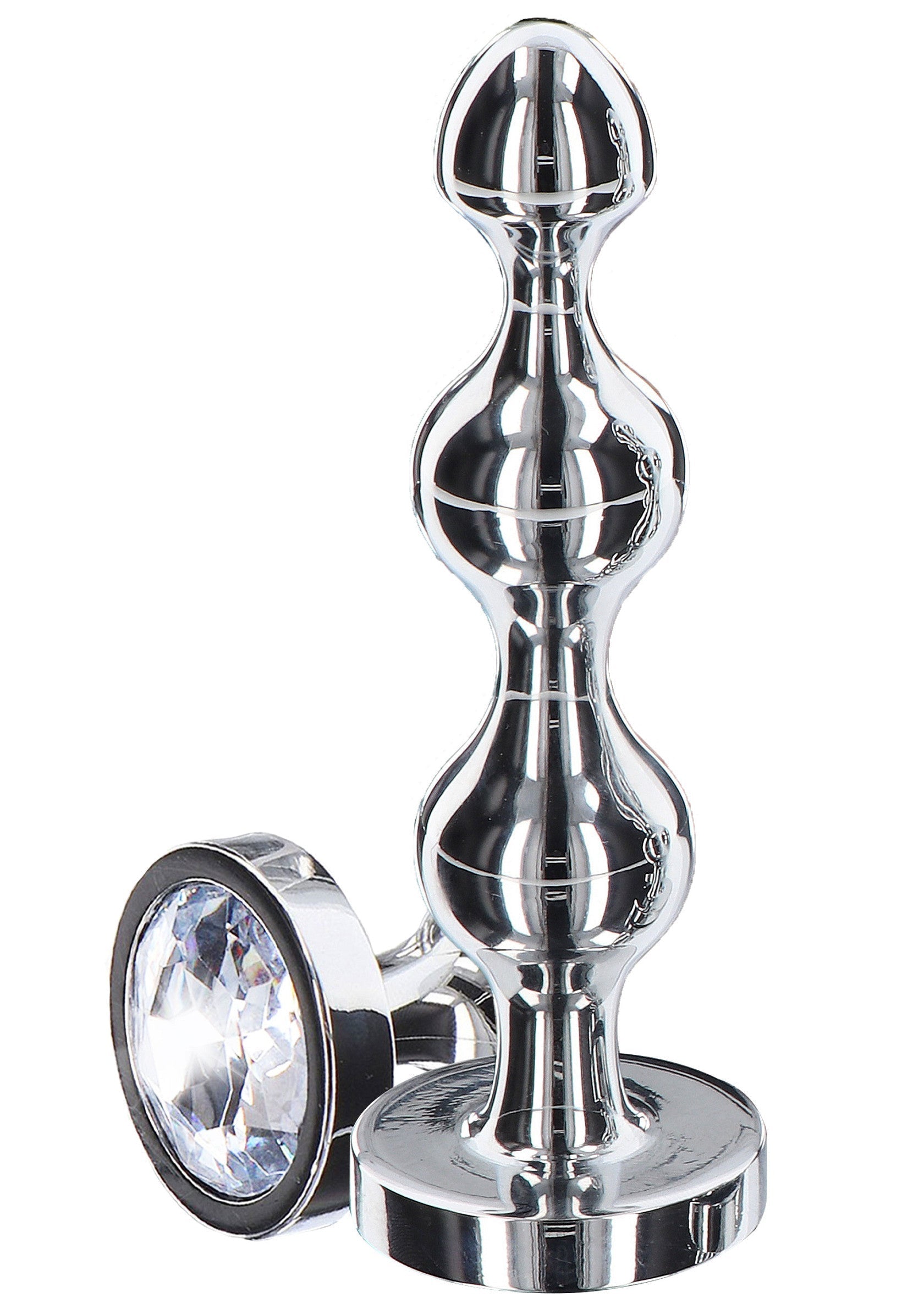 Perline diamantate a forma di stella grandi in argento