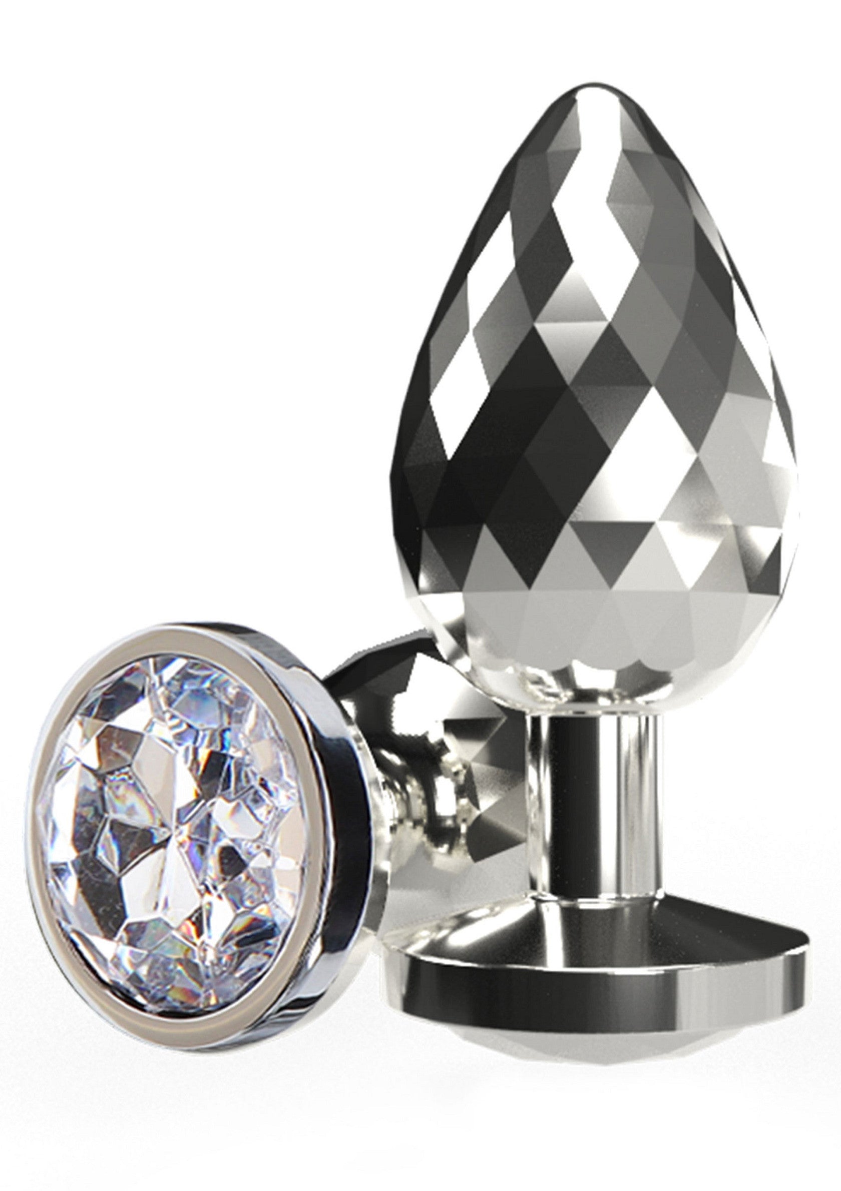Disco Diamond Plug Grande argento