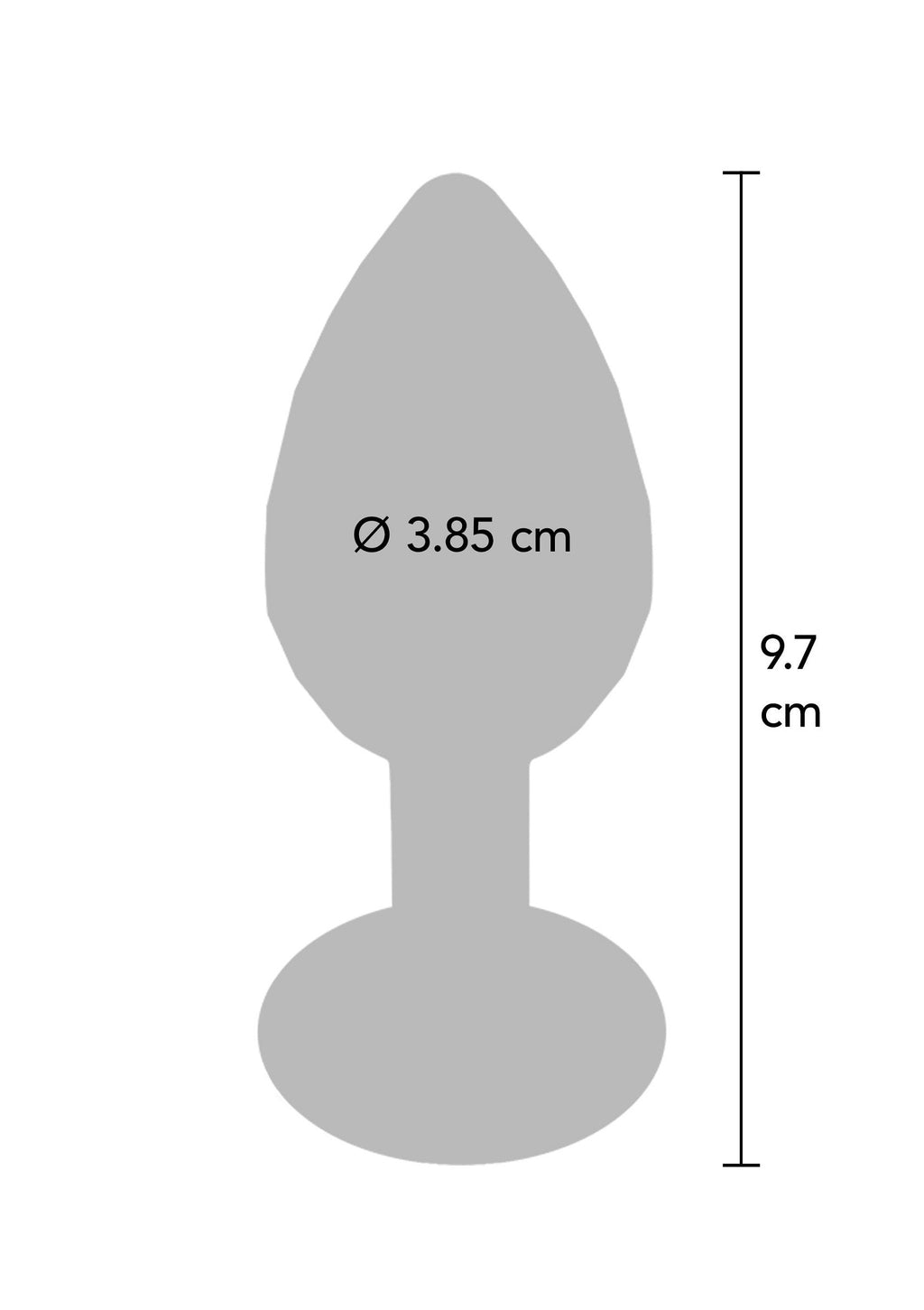 Disco Diamond Plug Grande argento