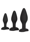 Kit per esercizi anali in silicone nero