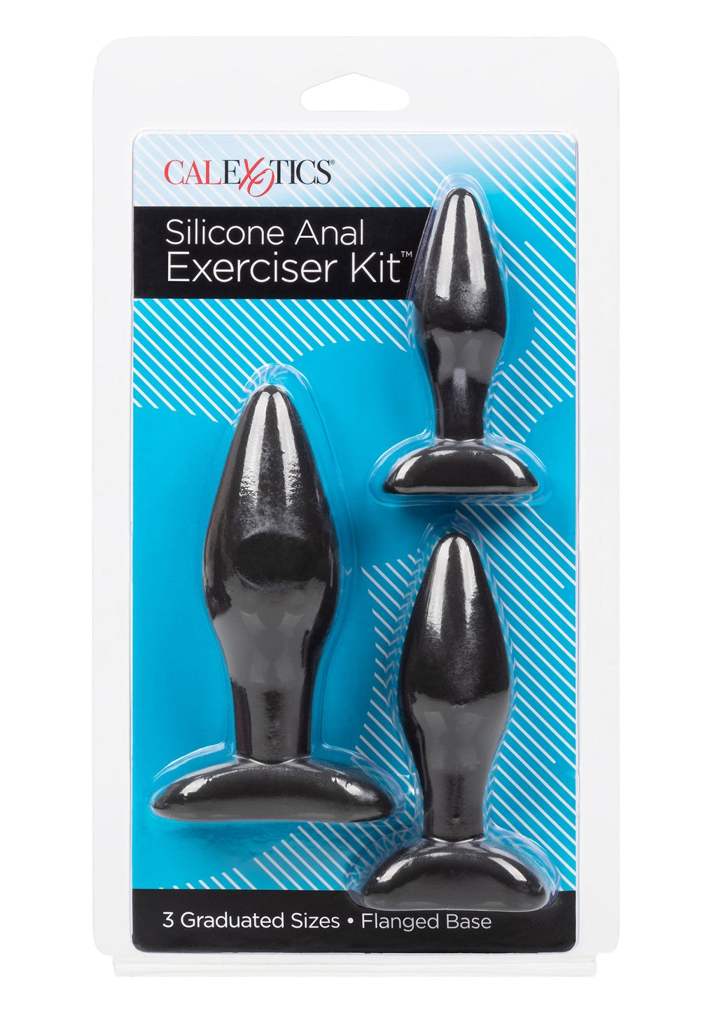 Kit per esercizi anali in silicone nero