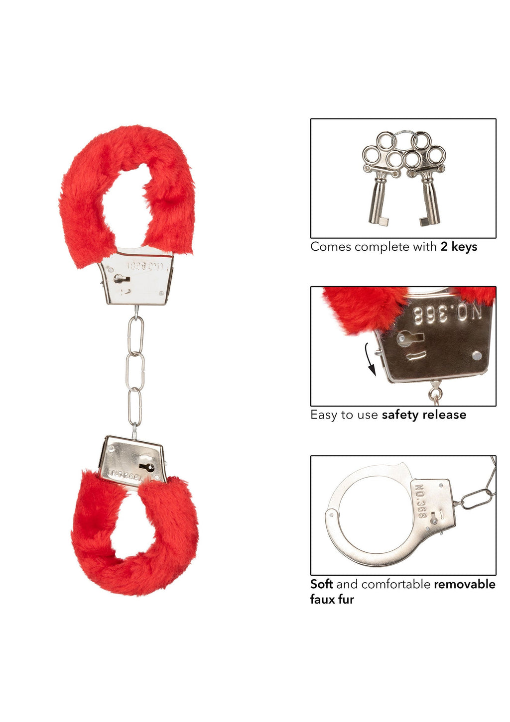 Polsini pelosi giocosi rossi