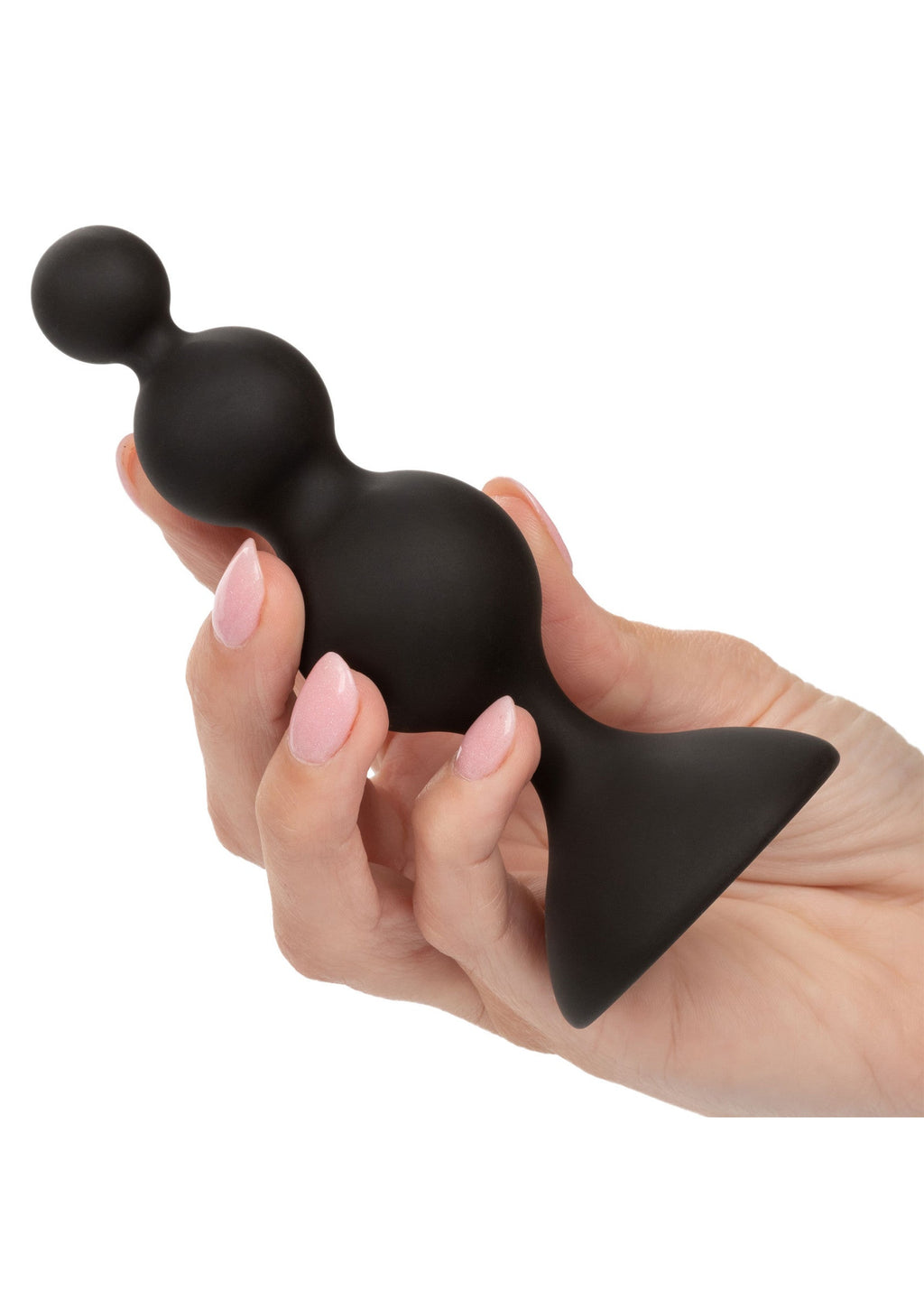 Kit anale con perline in silicone nero