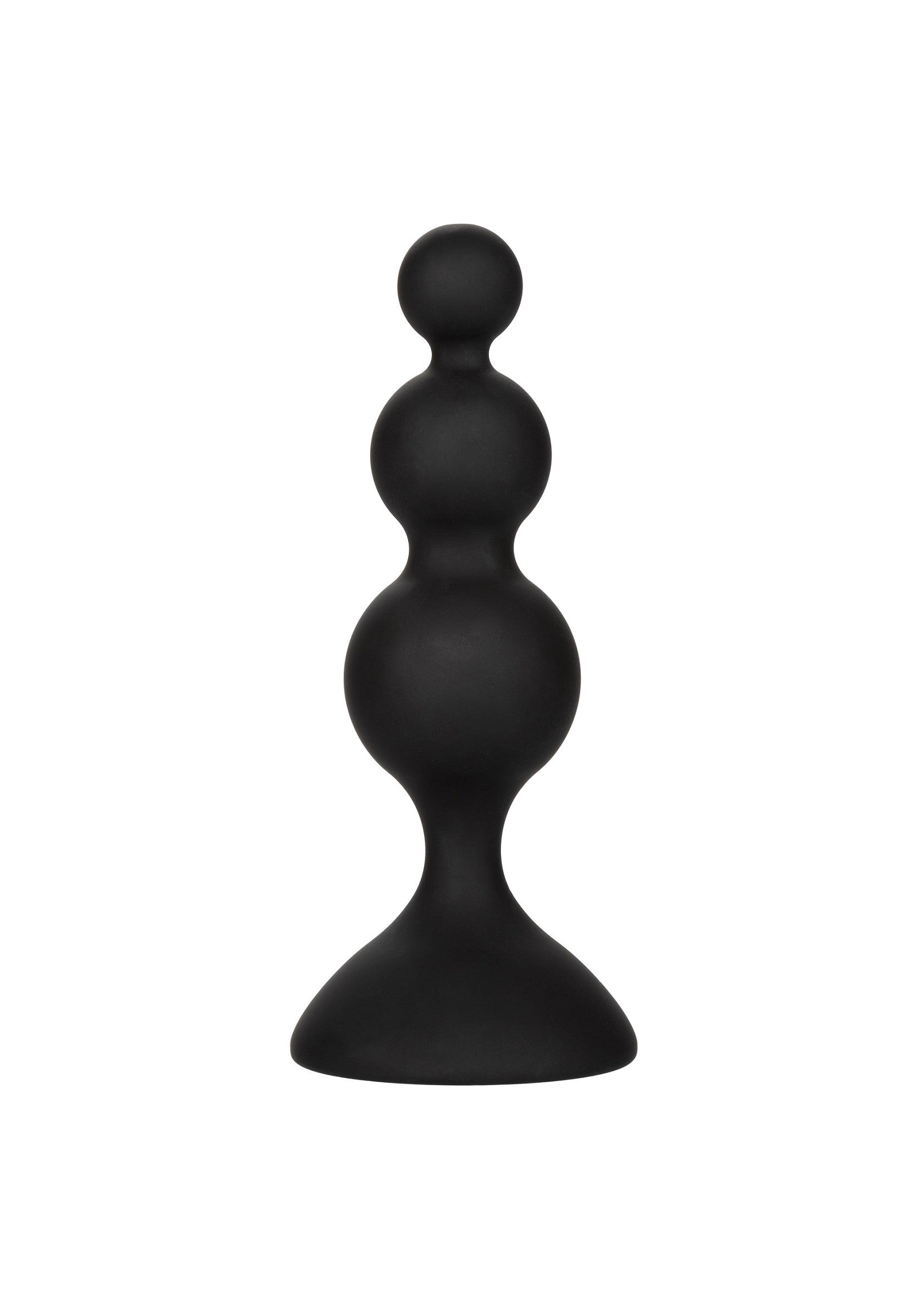 Kit anale con perline in silicone nero
