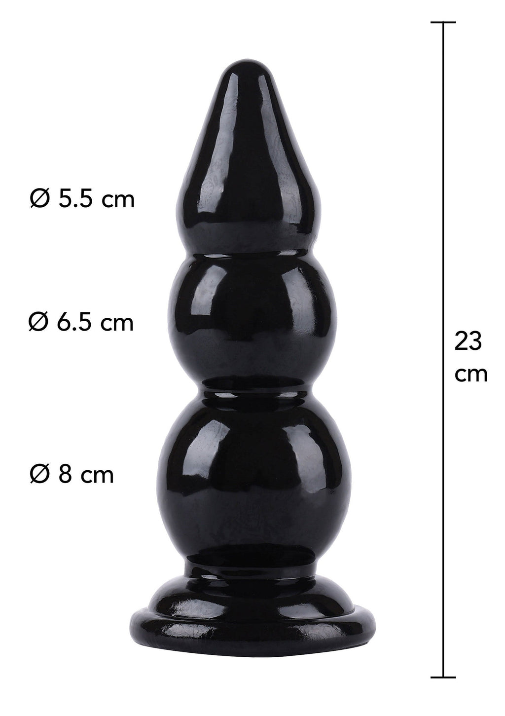Palline anali 23 cm nere