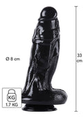 Dong Xtra Thick 32,5 cm nero