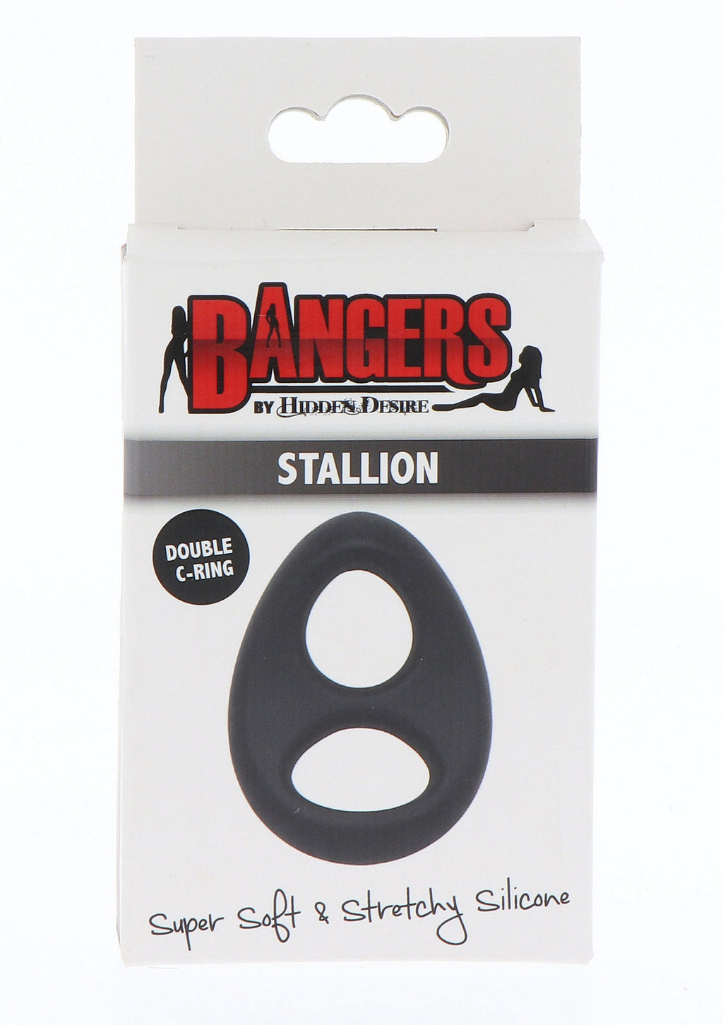 Anello a C morbido in silicone Stallion nero