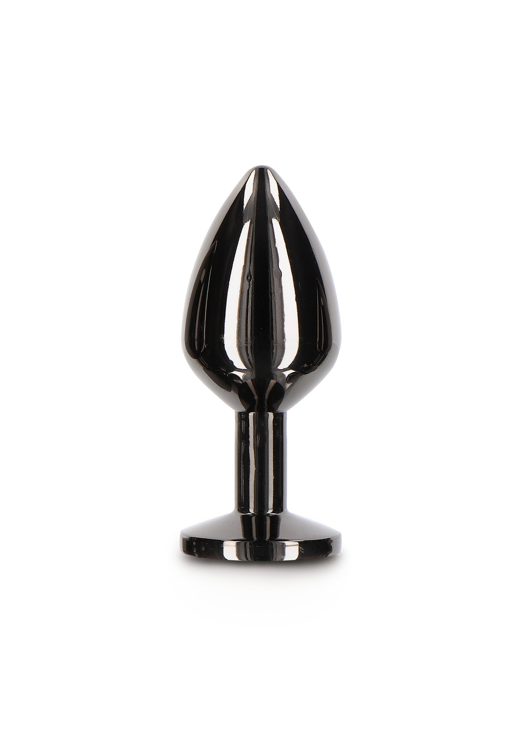 Plug anale con gioiello di diamante M nero