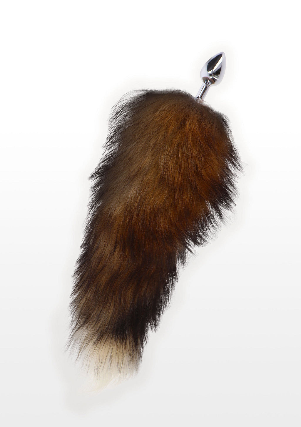Plug anale Foxtail argento