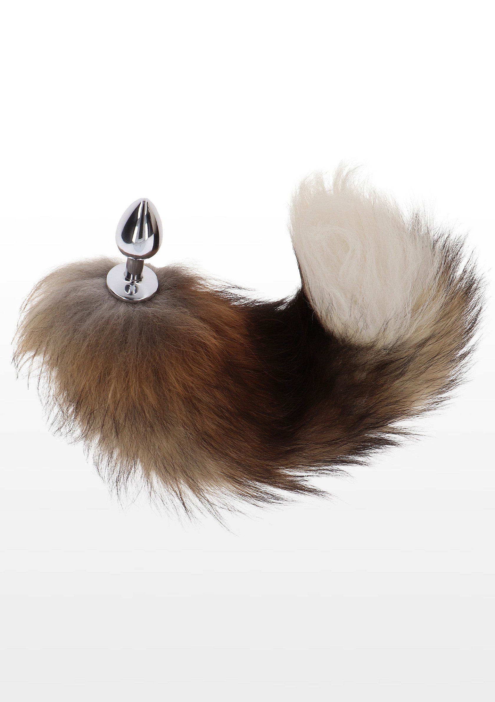 Plug anale Foxtail argento