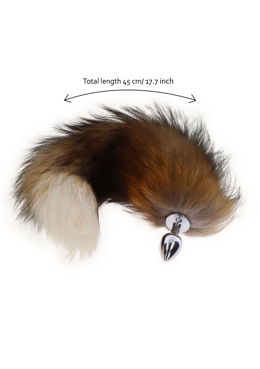 Plug anale Foxtail argento
