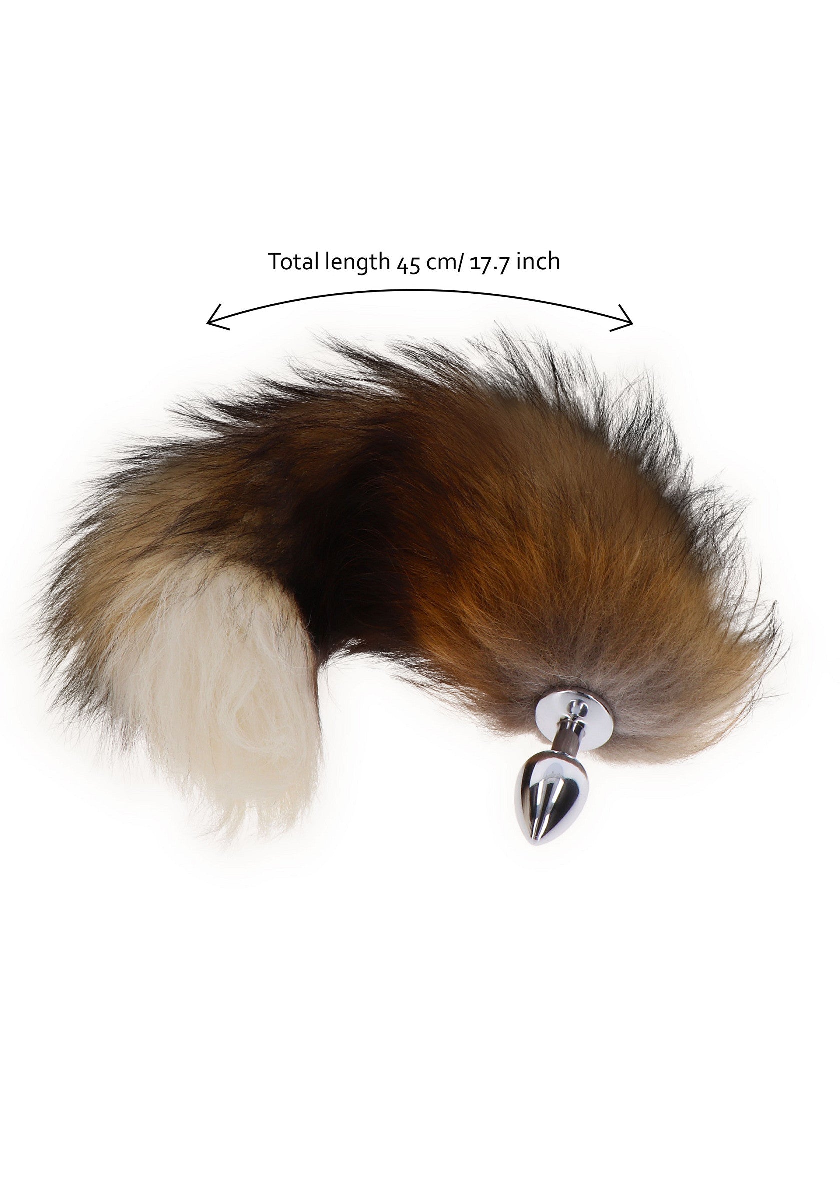 Plug anale Foxtail argento